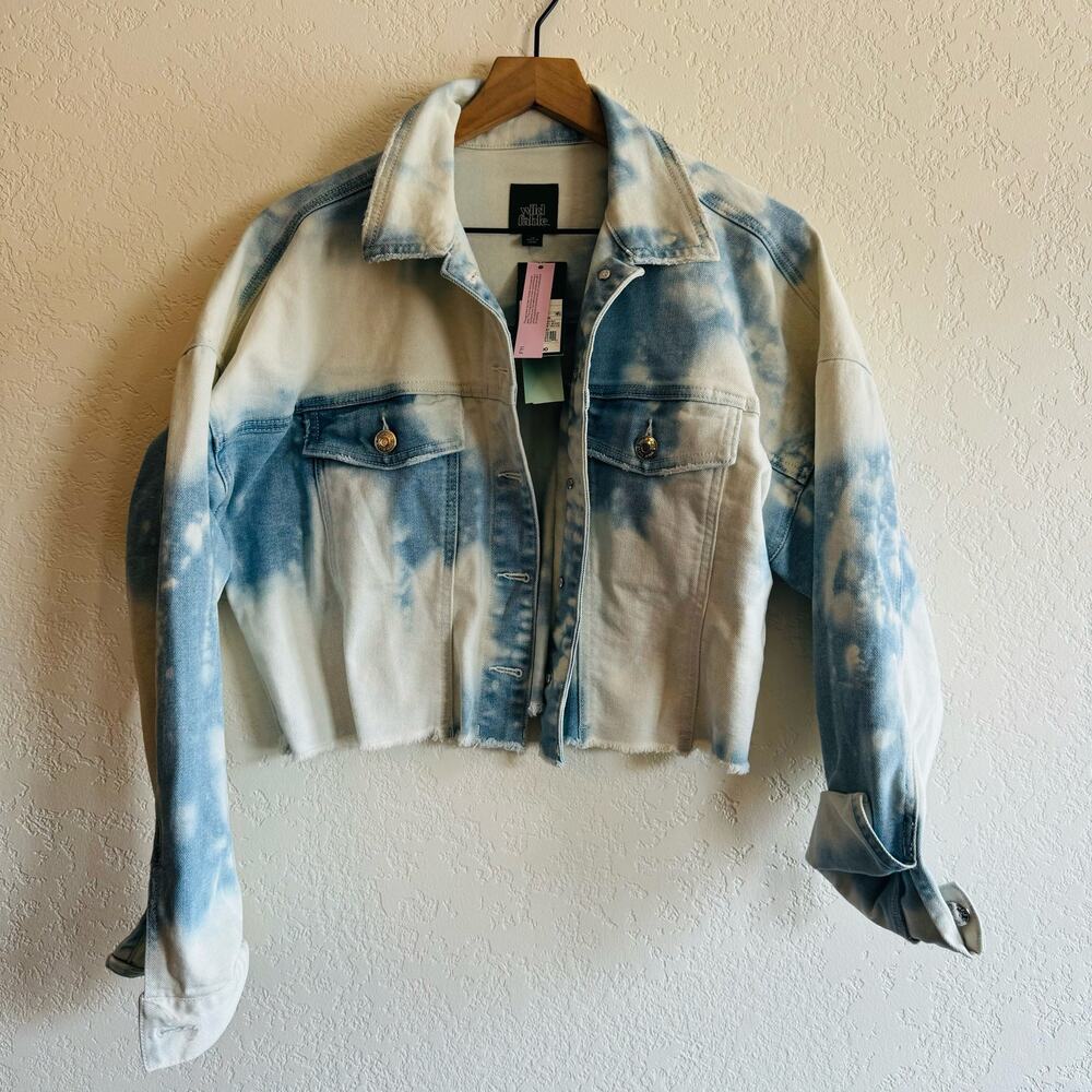 NWT | Wild Fable | acid washed oversized denim jean jacket